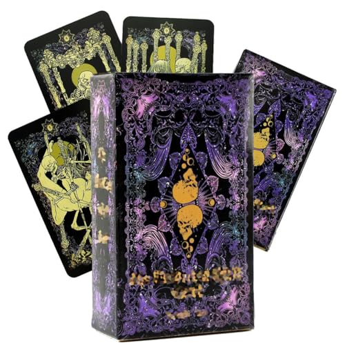 DOwrap 78PCS The Wandering Spirit Tarotkarte The Wandering Spirit Orakelkarte Divination Memorial Card Tarotkarte Deck Hexerei Tarotkarte Weihnachten Geeignet Für Männer Und Frauen Englisc von DOwrap