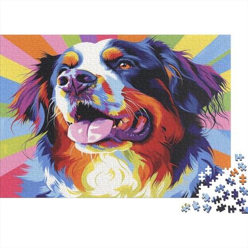 Bernese Mountain Hund Puzzlespiel 1000 Teile Puzzle Für Erwachsene Und Kinder Ab 14 Jahren, Puzzle Erwachsenen Puzzlespi Puzzel 1000pcs (75x50cm) von DPEOANEBN