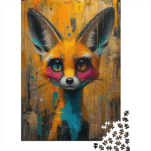 Cartoon Fuchs Puzzle 1000 Teile Puzzle Für Erwachsene Und Kinder Ab 14 Jahren Puzzel 1000pcs (75x50cm) von DPEOANEBN