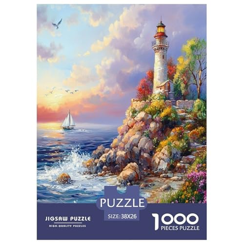 Coastal Leuchtturm Puzzle 1000 Teile Schwer Puzzle Spielzeug Lernspiel Impossible Herausforderung Spielzeug Für Erwachsene Kinder 38x26cm/1000pcs Coastal Leuchtturm Puzzle 1000 Teile Schwer Puzzle Spielzeug Lernspiel Impossible Herausforderung Spielzeug Für Erwachsene Kinder 38x26cm/1000pcs von DPEOANEBN