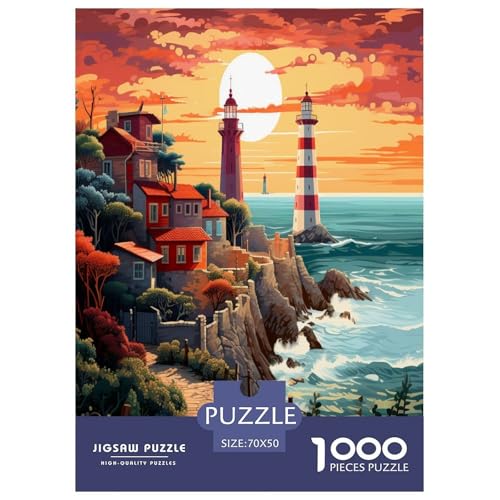 Coastal Leuchtturms Puzzle 1000-teilige Schwer Puzzle Spielzeug Lernspiel Impossible Herausforderungsspielzeug Für Erwachsene Kinder 70x50cm/1000pcs Coastal Leuchtturms Puzzle 1000-teilige Schwer Puzzle Spielzeug Lernspiel Impossible Herausforderungsspielzeug Für Erwachsene Kinder 70x50cm/1000pcs von DPEOANEBN