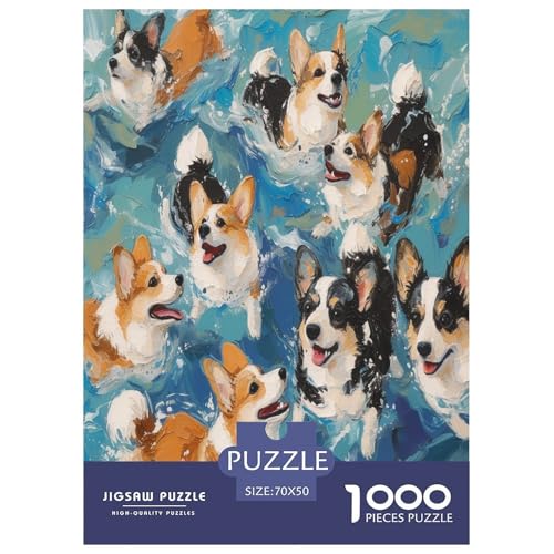 Corgi Puzzle 1000 Teile Schwer Puzzle Spielzeug Pädagogisches Spiel Impossible Herausforderung Spielzeug Für Erwachsene Kinder 70x50cm/1000pcs Corgi Puzzle 1000 Teile Schwer Puzzle Spielzeug Pädagogisches Spiel Impossible Herausforderung Spielzeug Für Erwachsene Kinder 70x50cm/1000pcs von DPEOANEBN