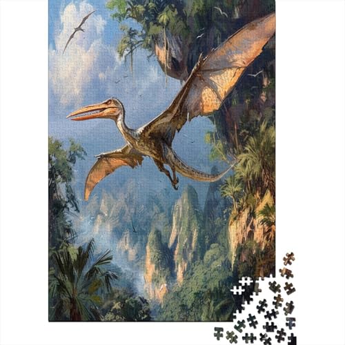 Dinosaurier 1000 Teile, Impossible Puzzle,GesKükenlichkeitsspiel Für Die Ganze Familie, Erwachsenenpuzzle Ab 14 Jahren Puzzel 1000pcs (75x50cm) von DPEOANEBN