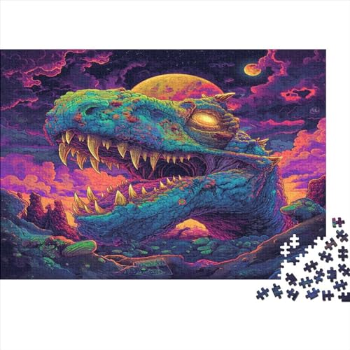 Dinosaurier Puzzle 1000 Teile Puzzle Für Erwachsene Und Kinder Ab 14 Jahren,Puzzlespiel Erwachsenen Puzzlespiel Puzzel 1000pcs (75x50cm) von DPEOANEBN