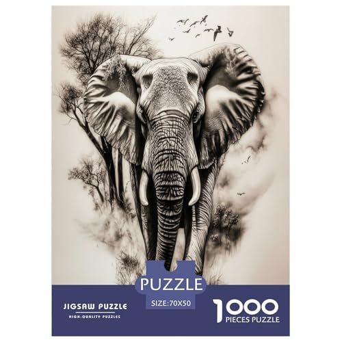 Elefanten Puzzles 1000 Teile Schwer Puzzle Spielzeug Lernspiel Impossible Herausforderung Spielzeug Für Erwachsene Und Kinder in Bewährter 70x50cm/1000pcs Elefanten Puzzles 1000 Teile Schwer Puzzle Spielzeug Lernspiel Impossible Herausforderung Spielzeug Für Erwachsene Und Kinder in Bewährter 70x50cm/1000pcs von DPEOANEBN
