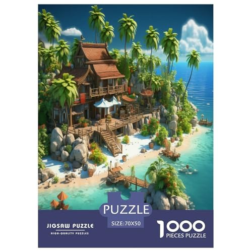 Ferienbucht Puzzles 1000 Teile Schwer Puzzle Spielzeug Lernspiel Impossible Herausforderungsspielzeug Für Erwachsene Und Kinder in Bewährter 70x50cm/1000pcs Ferienbucht Puzzles 1000 Teile Schwer Puzzle Spielzeug Lernspiel Impossible Herausforderungsspielzeug Für Erwachsene Und Kinder in Bewährter 70x50cm/1000pcs von DPEOANEBN