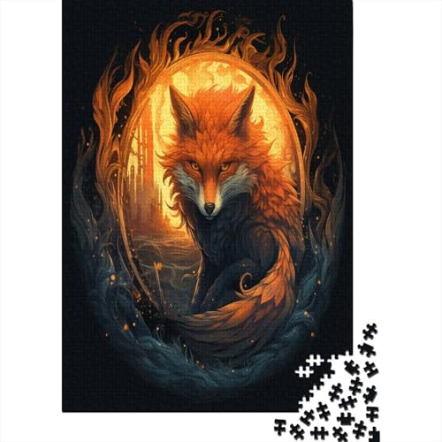 Fuchs Puzzle 1000 Teile,Puzzle Für Erwachsene, Impossible Puzzle,Puzzle Farbenfrohes Legespiel,GesKükenlichkeitsspiel Für Die Ganze Familie Puzzel 1000pcs (75x50cm) von DPEOANEBN