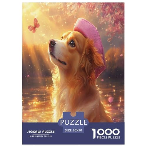 Goldener Retriever Puzzle 1000-teilige Schwer Puzzle Spielzeug Pädagogisches Spiel Impossible Herausforderungsspielzeug Für Erwachsene Und Kinder in Bewährter 70x50cm/1000pcs Goldener Retriever Puzzle 1000-teilige Schwer Puzzle Spielzeug Pädagogisches Spiel Impossible Herausforderungsspielzeug Für Erwachsene Und Kinder in Bewährter 70x50cm/1000pcs von DPEOANEBN