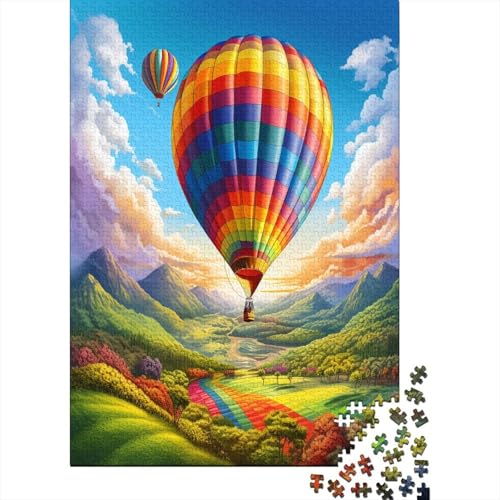 Heißluftballon Puzzle 1000 Teile,für Erwachsene, Impossible Puzzle,farbenfrohes Legespiel,GesKükenlichkeitsspiel Für Die Ganze Familie,Erwachsenenpuzzle Puzzel 1000pcs (75x50cm) von DPEOANEBN