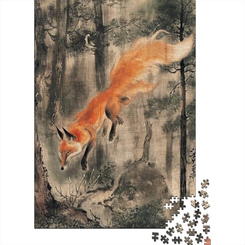 Jungle Fuchs 1000 Teile Puzzle Für Erwachsene, Hochwertige Recycelbare MateriAußerirdische Und Druck Puzzlespiel, Familienspiel, Geschenk Für Liebhaber Oder Freunde Puzzel 1000pcs (75x50cm) von DPEOANEBN