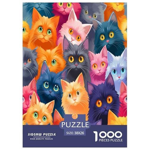 Katze Puzzles 1000 Teile Schwer Puzzle Spielzeug Lernspiel Impossible Herausforderungsspielzeug Für Erwachsene Und Kinder Ab 14 Jahren 38x26cm/1000pcs Katze Puzzles 1000 Teile Schwer Puzzle Spielzeug Lernspiel Impossible Herausforderungsspielzeug Für Erwachsene Und Kinder Ab 14 Jahren 38x26cm/1000pcs von DPEOANEBN