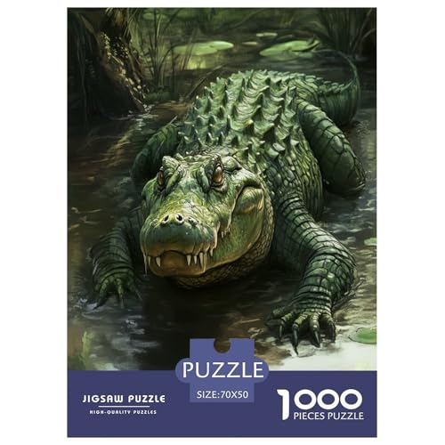 Krokodil Puzzle 1000-teilige Schwer Puzzle Spielzeug Lernspiel Impossible Herausforderung Spielzeug Für Erwachsene Kinder 70x50cm/1000pcs Krokodil Puzzle 1000-teilige Schwer Puzzle Spielzeug Lernspiel Impossible Herausforderung Spielzeug Für Erwachsene Kinder 70x50cm/1000pcs von DPEOANEBN