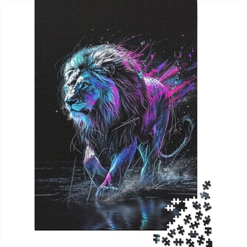 Löwe Puzzle 1000 Teile Erwachsener Kniffel Spaß Für Die Ganze Familie - Abwechslungsreiche 1000 Puzzleteilige Motive Puzzle Erwachsene, Puzzel 1000pcs (75x50cm) von DPEOANEBN