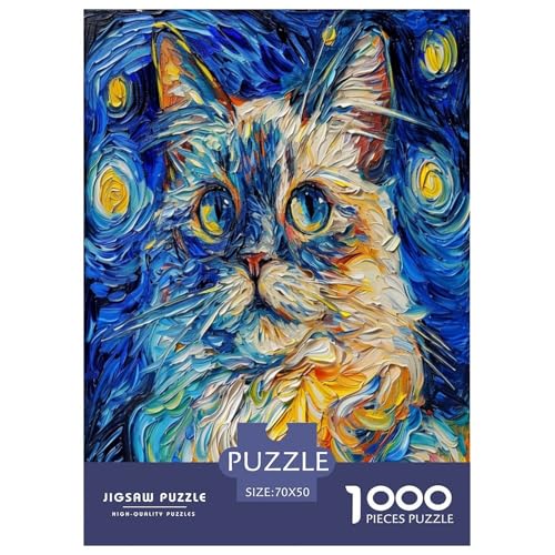 Niedliche Katze Puzzle 1000 Teile Schwer Puzzle Spielzeug Pädagogisches Spiel Impossible Herausforderung Spielzeug Für Erwachsene Und Kinder Ab 12 Jahren 70x50cm/1000pcs Niedliche Katze Puzzle 1000 Teile Schwer Puzzle Spielzeug Pädagogisches Spiel Impossible Herausforderung Spielzeug Für Erwachsene Und Kinder Ab 12 Jahren 70x50cm/1000pcs von DPEOANEBN