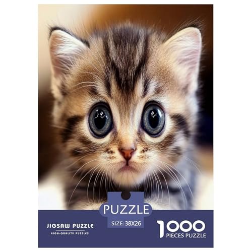 Niedliche Katze Puzzle 1000-teilige Schwer Puzzle Spielzeug Lernspiel Impossible Herausforderung Spielzeug Für Erwachsene Und Kinder Ab 12 Jahren 38x26cm/1000pcs Niedliche Katze Puzzle 1000-teilige Schwer Puzzle Spielzeug Lernspiel Impossible Herausforderung Spielzeug Für Erwachsene Und Kinder Ab 12 Jahren 38x26cm/1000pcs von DPEOANEBN