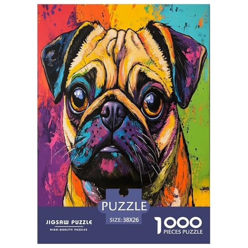 Pug Puzzle 1000 Teile Schwer Puzzle Spielzeug Pädagogisches Spiel Impossible Herausforderungsspielzeug Für Erwachsene Und Kinder Ab 14 Jahren 38x26cm/1000pcs Pug Puzzle 1000 Teile Schwer Puzzle Spielzeug Pädagogisches Spiel Impossible Herausforderungsspielzeug Für Erwachsene Und Kinder Ab 14 Jahren 38x26cm/1000pcs von DPEOANEBN