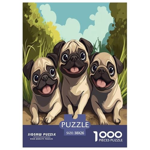 Pug Puzzles 1000 Teile Schwer Puzzle Spielzeug Lernspiel Impossible Herausforderung Spielzeug Für Erwachsene Und Kinder Ab 12 Jahren 38x26cm/1000pcs Pug Puzzles 1000 Teile Schwer Puzzle Spielzeug Lernspiel Impossible Herausforderung Spielzeug Für Erwachsene Und Kinder Ab 12 Jahren 38x26cm/1000pcs von DPEOANEBN