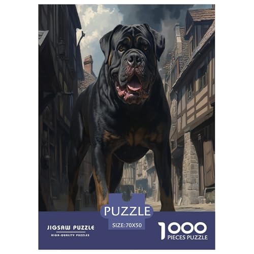 Rottweiler Puzzle 1000-teilige Schwer Puzzle Spielzeug Lernspiel Impossible Herausforderungsspielzeug Für Erwachsene Und Kinder Ab 14 Jahren 70x50cm/1000pcs Rottweiler Puzzle 1000-teilige Schwer Puzzle Spielzeug Lernspiel Impossible Herausforderungsspielzeug Für Erwachsene Und Kinder Ab 14 Jahren 70x50cm/1000pcs von DPEOANEBN