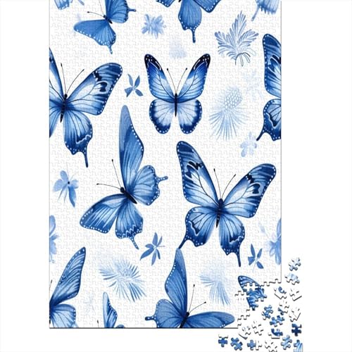 Schmetterling Puzzle 1000 Teile Puzzles Für Erwachsene Lernspiel Herausforderungsspielzeug 1000-teilige Puzzlespiel Für Erwachsene Kinder Puzzel 1000pcs (75x50cm) von DPEOANEBN