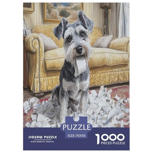 Schnauzer Puzzle 1000-teilige Schwer Puzzle Spielzeug Pädagogisches Spiel Impossible Herausforderung Spielzeug Für Erwachsene Und Kinder Ab 14 Jahren 70x50cm/1000pcs Schnauzer Puzzle 1000-teilige Schwer Puzzle Spielzeug Pädagogisches Spiel Impossible Herausforderung Spielzeug Für Erwachsene Und Kinder Ab 14 Jahren 70x50cm/1000pcs von DPEOANEBN