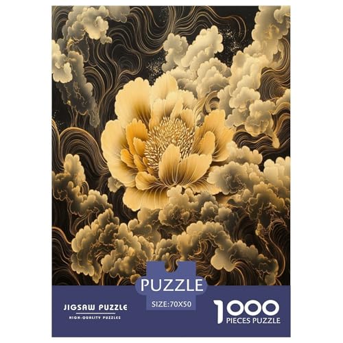 Schwarze Goldblume Puzzle 1000-teilige Schwer Puzzle Spielzeug Lernspiel Impossible Herausforderung Spielzeug Für Erwachsene Und Kinder Ab 12 Jahren 70x50cm/1000pcs Schwarze Goldblume Puzzle 1000-teilige Schwer Puzzle Spielzeug Lernspiel Impossible Herausforderung Spielzeug Für Erwachsene Und Kinder Ab 12 Jahren 70x50cm/1000pcs von DPEOANEBN