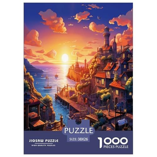 Sonnenuntergang über dem Hafen Puzzle 1000-teilige Schwer Puzzle Spielzeug Lernspiel Impossible Herausforderung Spielzeug Für Erwachsene Und Kinder Ab 12 Jahren 38x26cm/1000pcs Sonnenuntergang über dem Hafen Puzzle 1000-teilige Schwer Puzzle Spielzeug Lernspiel Impossible Herausforderung Spielzeug Für Erwachsene Und Kinder Ab 12 Jahren 38x26cm/1000pcs von DPEOANEBN
