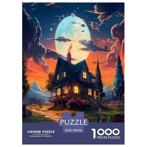 Süße Landschaft Puzzle 1000-teilige Schwer Puzzle Spielzeug Pädagogisches Spiel Impossible Herausforderungsspielzeug Für Erwachsene Und Kinder in Bewährter 70x50cm/1000pcs Süße Landschaft Puzzle 1000-teilige Schwer Puzzle Spielzeug Pädagogisches Spiel Impossible Herausforderungsspielzeug Für Erwachsene Und Kinder in Bewährter 70x50cm/1000pcs von DPEOANEBN