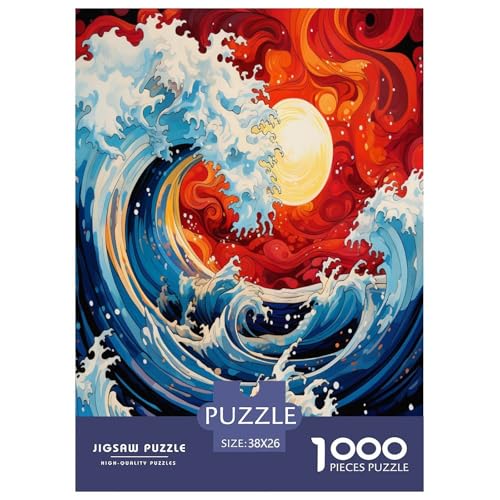 Wellen im japanischen Stil Puzzles 1000 Teile Schwer Puzzle Spielzeug Pädagogisches Spiel Impossible Herausforderung Spielzeug Für Erwachsene Und Kinder Ab 12 Jahren 38x26cm/1000pcs Wellen im japanischen Stil Puzzles 1000 Teile Schwer Puzzle Spielzeug Pädagogisches Spiel Impossible Herausforderung Spielzeug Für Erwachsene Und Kinder Ab 12 Jahren 38x26cm/1000pcs von DPEOANEBN