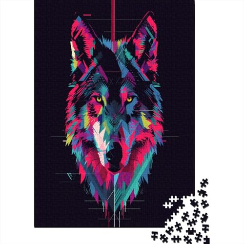 Wolf Puzzle 1000 Teile Puzzle Für Erwachsene Und Kinder Ab 14 Jahren,Puzzlespiel Erwachsenen Puzzlespiel Puzzel 1000pcs (75x50cm) von DPEOANEBN