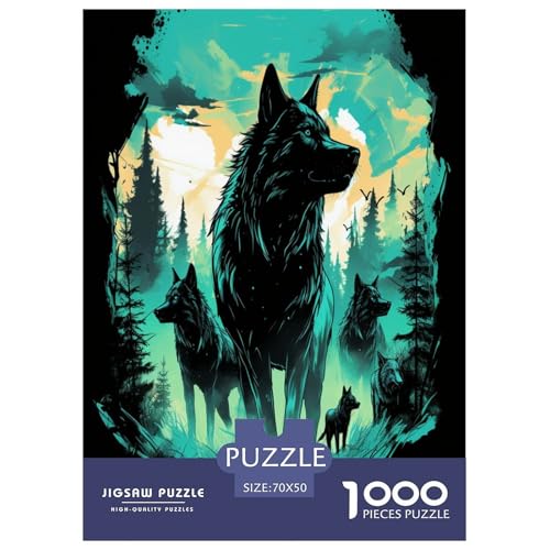 Wolf Puzzle 1000 Teile Schwer Puzzle Spielzeug Pädagogisches Spiel Impossible Herausforderung Spielzeug Für Erwachsene Und Kinder Ab 12 Jahren 70x50cm/1000pcs Wolf Puzzle 1000 Teile Schwer Puzzle Spielzeug Pädagogisches Spiel Impossible Herausforderung Spielzeug Für Erwachsene Und Kinder Ab 12 Jahren 70x50cm/1000pcs von DPEOANEBN