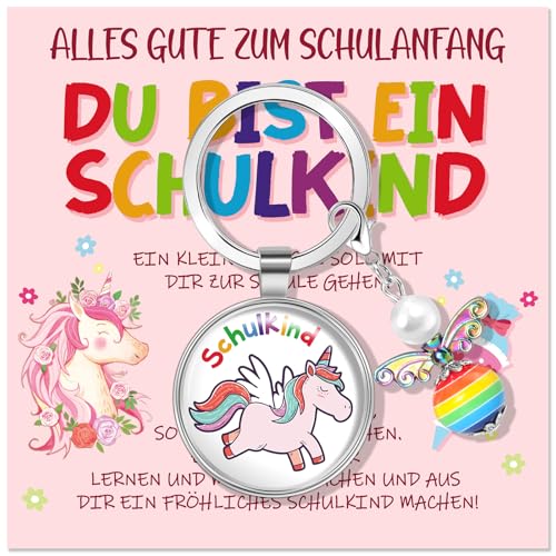 DPKOW Geschenk Einschulung Mädchen Schultüte Füllung, Schutzengel Glücksbringer Schulanfang Einhorn Geschenke für Mädchen Schulkind 2025 Geschenke Einhorn Schutzengel Schlüsselanhänger mit Grußkarte DPKOW Geschenk Einschulung Mädchen Schultüte Füllung, Schutzengel Glücksbringer Schulanfang Einhorn Geschenke für Mädchen Schulkind 2025 Geschenke Einhorn Schutzengel Schlüsselanhänger mit Grußkarte von DPKOW