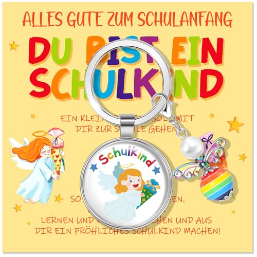 DPKOW Geschenk Einschulung Mädchen Schultüte Füllung, Schutzengel Glücksbringer Schulanfang Geschenke für Mädchen Schulkind 2025 Geschenke Schutzengel Schulanfang Schlüsselanhänger mit Grußkarte DPKOW Geschenk Einschulung Mädchen Schultüte Füllung, Schutzengel Glücksbringer Schulanfang Geschenke für Mädchen Schulkind 2025 Geschenke Schutzengel Schulanfang Schlüsselanhänger mit Grußkarte von DPKOW
