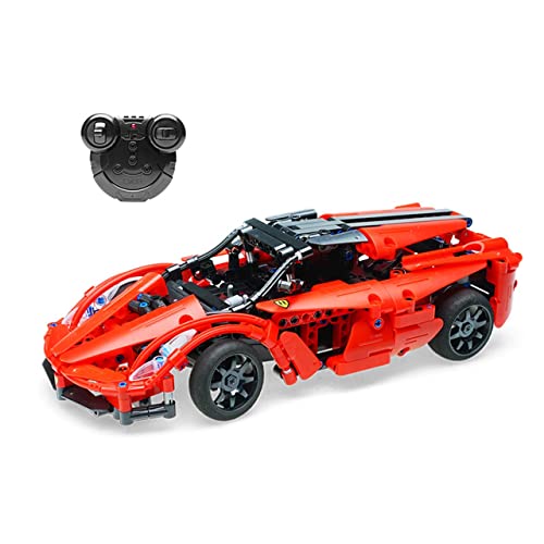 Jedes Bricks Sport-Set Red Storm - mit R/C und App-Steuerung - Rot - 380 Teile - + 6 Jahre (DEQUBE 927D00123) von DQB DeQUBE