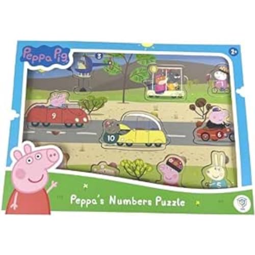 DEQUBE 921D00066 Peppa Wutz Holzpuzzle von DQB DeQUBE