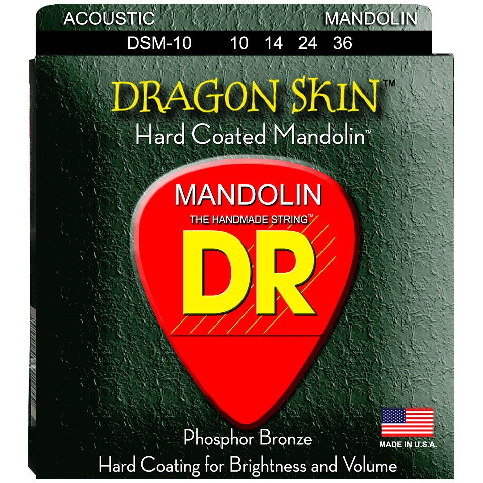 DR Strings Dragon Skin Mandolin DSM-10 Extra Light .010-036 Saiten von DR Strings