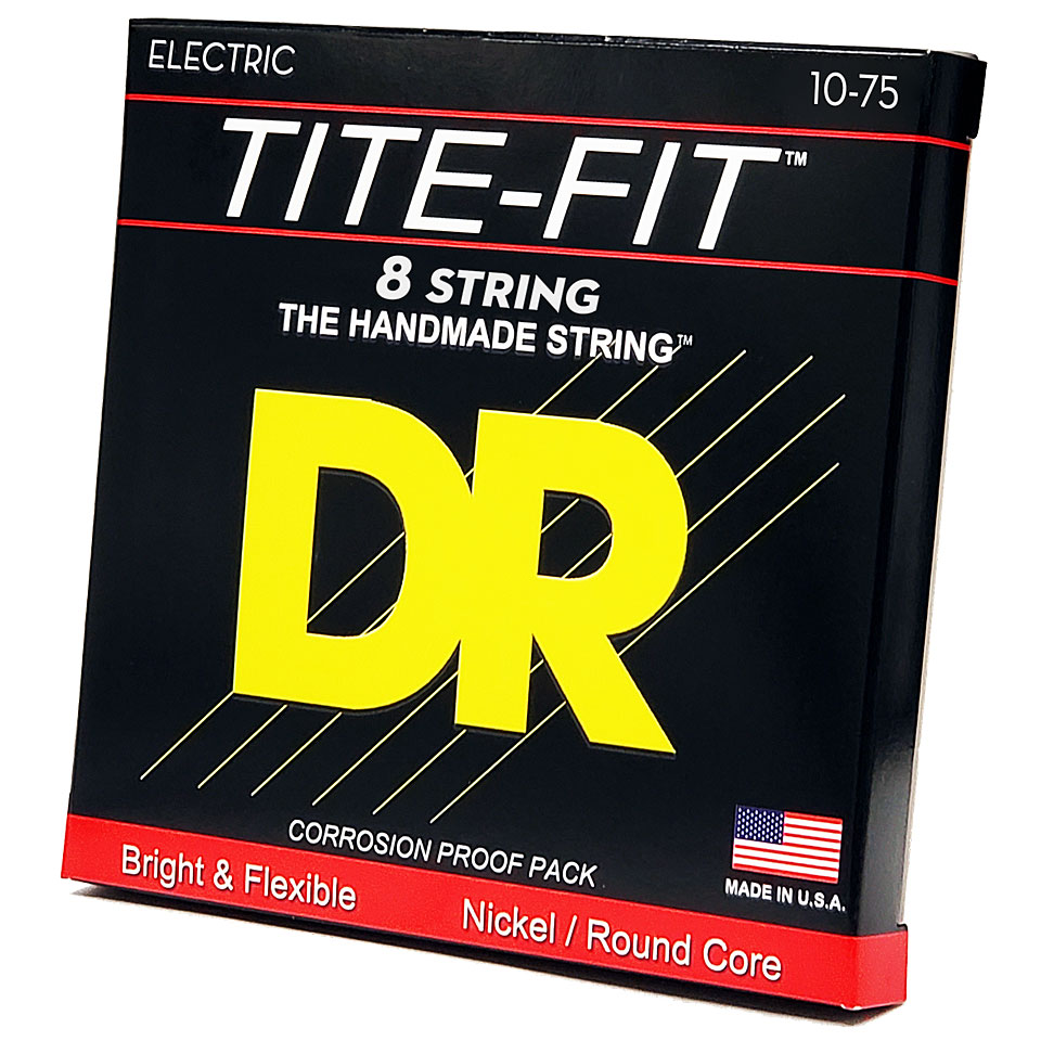 DR Strings Tite-Fit TF8-10 8-String Medium .010-075 Saiten E-Gitarre von DR Strings