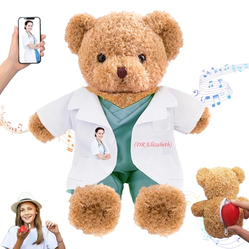 DRAJOIN Personalisiertes Geschenk für Krankenschwestern und Ärzte Personalisierter Teddybär mit Text Foto, Teddybär Personalisiertes Geschenk für Ärzte, Medizinstudenten, Abschlussgeschenke, 30cm DRAJOIN Personalisiertes Geschenk für Krankenschwestern und Ärzte Personalisierter Teddybär mit Text Foto, Teddybär Personalisiertes Geschenk für Ärzte, Medizinstudenten, Abschlussgeschenke, 30cm von DRAJOIN
