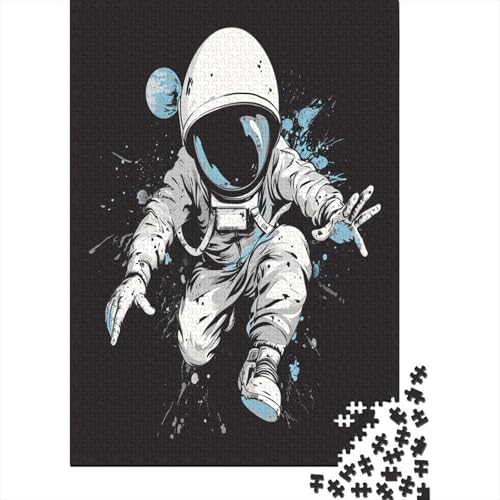 Astronaut Puzzle 1000 Teile,Puzzle Für Erwachsene, Impossible Puzzle,Puzzle Farbenfrohes Legespiel,GesKükenlichkeitsspiel Für Die Ganze Familie Puzzel 1000pcs (75x50cm) von DRESBNIOO