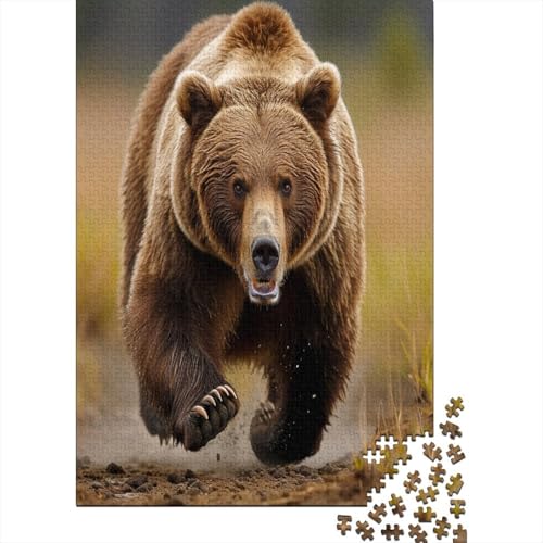 Brown Bär Puzzle 1000 Teile,Puzzle Für Erwachsene, Impossible Puzzle, GesKükenlichkeitsspiel Für Die Ganze Familie,Puzzle Legespiel- Erwachsenenpuzzle Puzzel 1000pcs (75x50cm) von DRESBNIOO