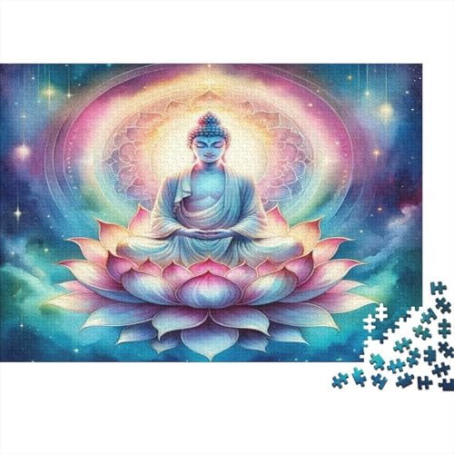 Buddha Statue Puzzle 1000 Teile Puzzle Für Erwachsene Und Kinder Ab 14 Jahren Puzzel 1000pcs (75x50cm) von DRESBNIOO