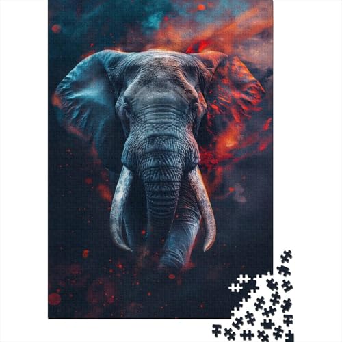 Elefant Puzzlespiel 1000 Teile Puzzle Für Erwachsene Und Kinder Ab 14 Jahren, Puzzle Erwachsenen Puzzlespi Puzzel 1000pcs (75x50cm) von DRESBNIOO