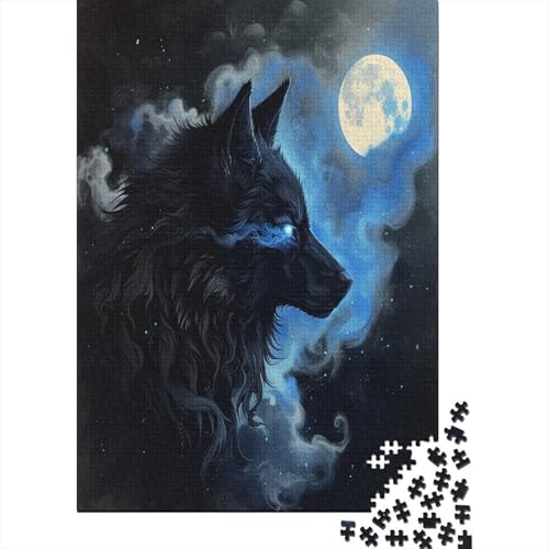 Wolf Puzzle 1000 Teile Puzzles Für Erwachsene Lernspiel Herausforderungsspielzeug 1000-teilige Puzzlespiel Für Erwachsene Kinder Puzzel 1000pcs (75x50cm) von DRESBNIOO