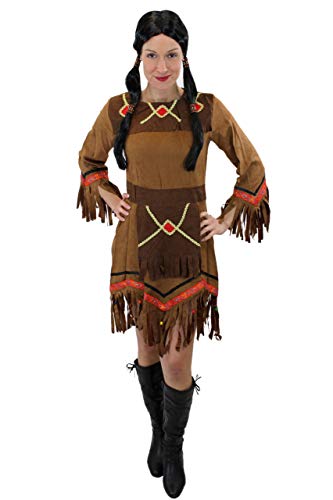 DRESS ME UP - L029/42 Kostüm Kleid Damen Damenkostüm Indianerin Squaw Indianerfrau Gr. 42, M von DRESS ME UP