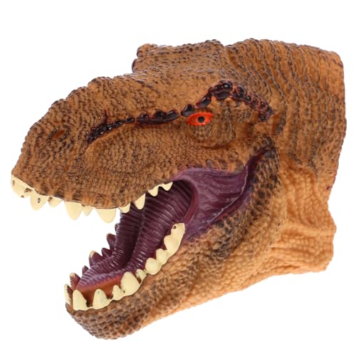 1 Stück Dinosaurier Puppenhandschuhe Plüschfigur Spielzeug Tierkopf Handpuppe Handpuppe Spielzeug Kinderhandpuppe Jungenspielzeug Tierpuppen Verspielte Handpuppe DRESSOOS von DRESSOOS