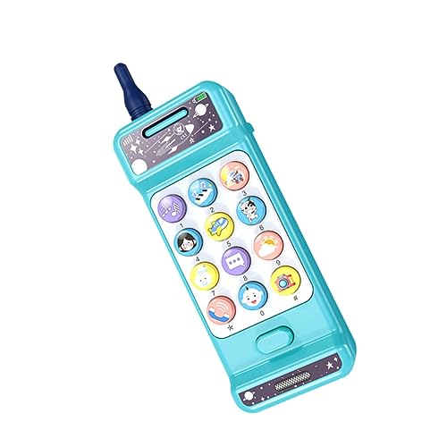 1 Stück Simulationstelefon Für Frühe Bildung Kinderspielzeug Kindertelefon Kinderspielzeug Telefone Cartoon Telefon Musik Lernspielzeug Pädagogisches Musikspielzeug Handy DRESSOOS von DRESSOOS