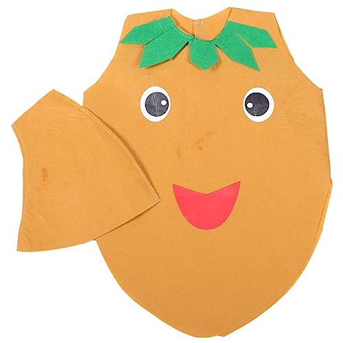 2 Stück Bühnenaufführungskostüme Kartoffeln Kinderkostüme Kinderanzug Obsthut Cartoon Kinder Verkleiden Sich Zubehör Kartoffelaufführungskostüme Kinder Obst Gemüse Kostümset Gelb DRESSOOS von DRESSOOS