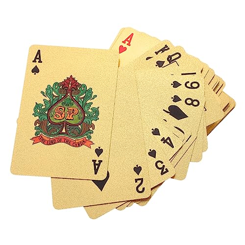 DRESSOOS 1 Kartenspielen Punktekarten aus Kunststoff Unterhaltung Spielen Chinesisches Poker Tischspielkarte Tally Spielkarten Pokerkarten Partyzubehör wasserdicht Spiel Requisiten PVC von DRESSOOS