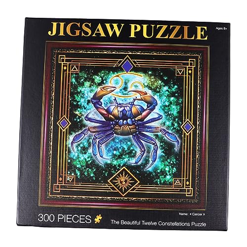 DRESSOOS 1 Satz 300 Stück Konstellationen Puzzle Rätsel Für Erwachsene Tier-Puzzle-Spielzeug Kinder Großes Puzzle Puzzles Für Kinder Sternzeichen Puzzle Kinder Rätsel Sternzeichen-Puzzle von DRESSOOS