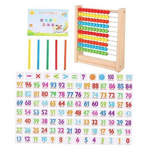 DRESSOOS 1 Satz Abakus für Kinder Puzzle-Spielzeug Lernspielzeug Kinderrechenspielzeug Mathematikspielzeug Zählspielzeug für frühes Lernen Abakus-Spielzeug aus Holz Abakus-Rahmen Kunststoff von DRESSOOS