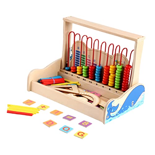 DRESSOOS 1 Satz Abakusständer Perlen-Abakus-Spielzeug Lernspielzeug für Kinder Abacus klassisches Zählwerkzeug Abacus for Abacus Toy Abakus aus Holz Abakus-Rahmen hölzern Colorful von DRESSOOS